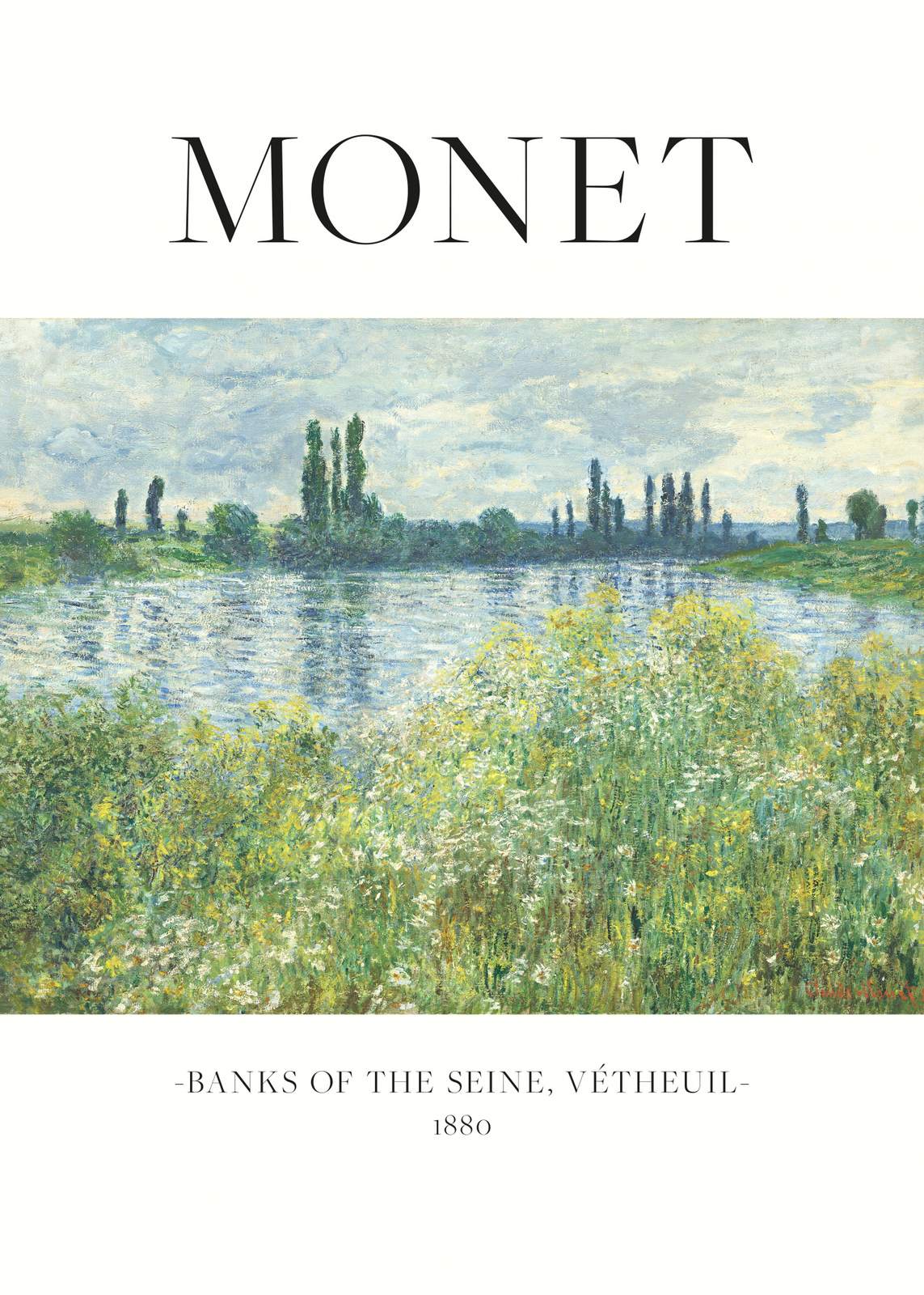 Poster - Monet Banks of the Seine