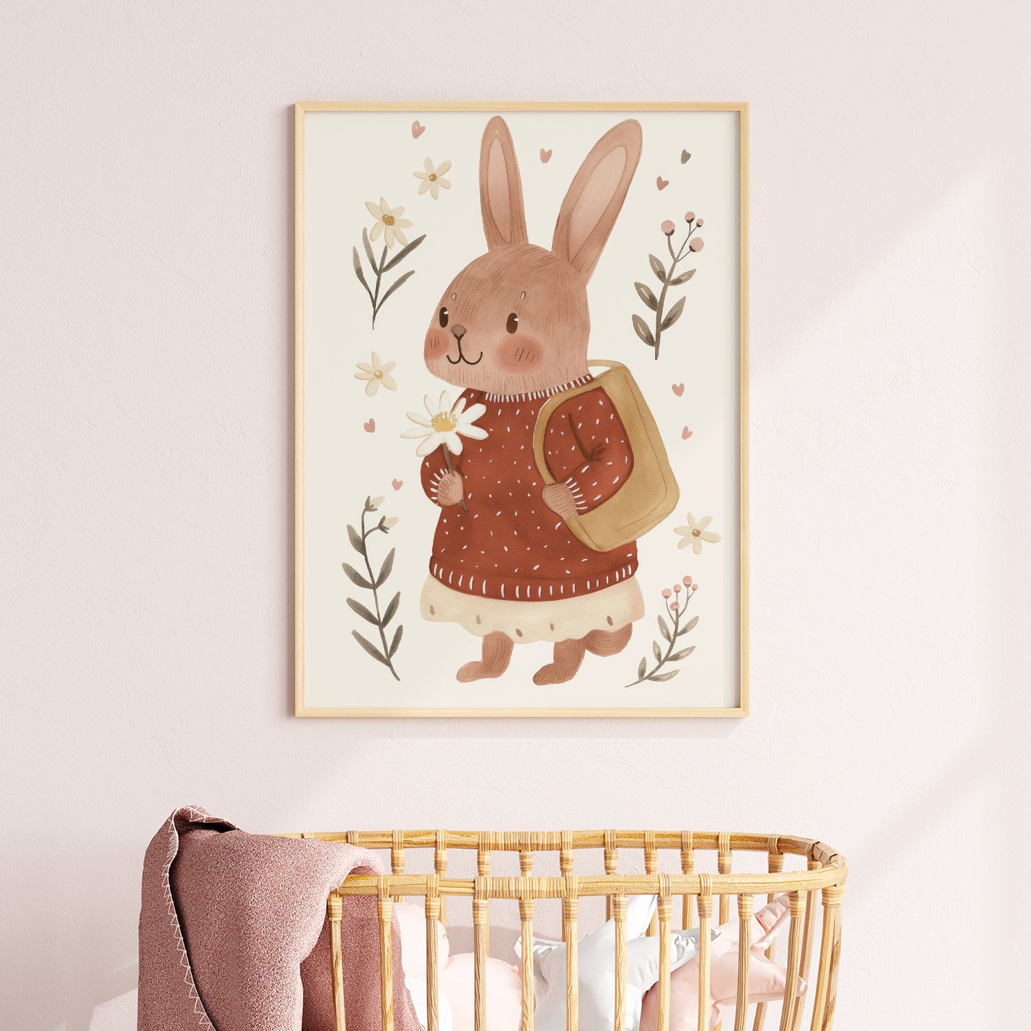 Poster - Söt Kanin Illustration
