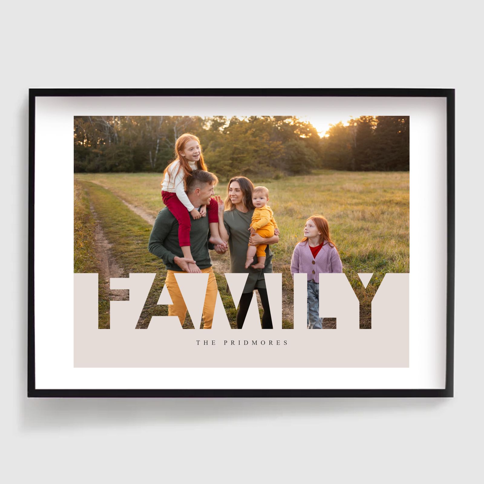 Personlig Poster - Familjeord Väggkonst