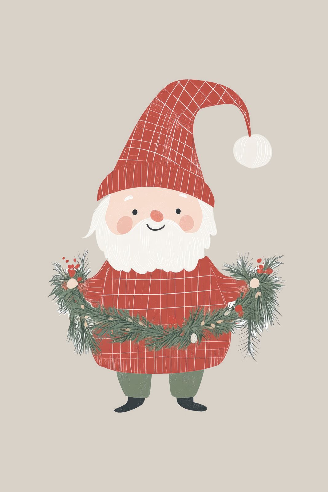 Poster - Tomteillustration
