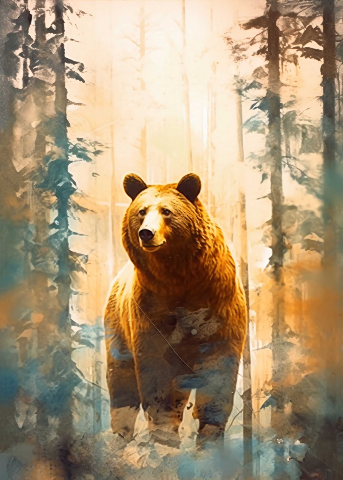 Poster - Björn i Skogen