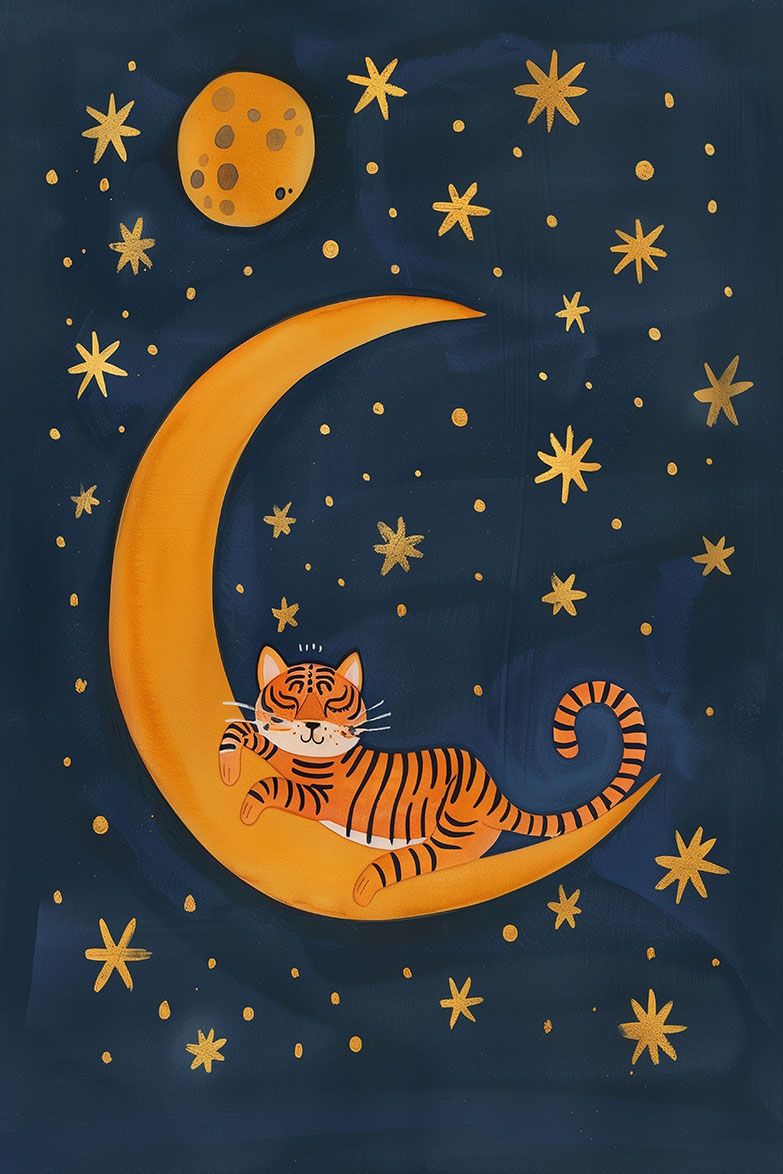 Poster - Kattmåndröm