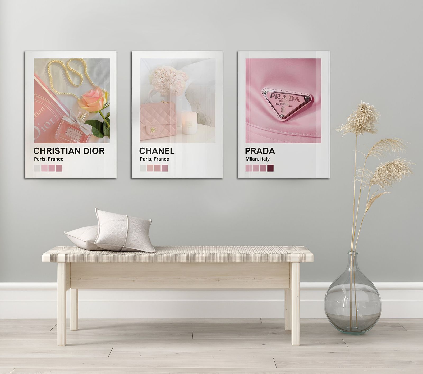 Modeaffischer Samling - Set om 3