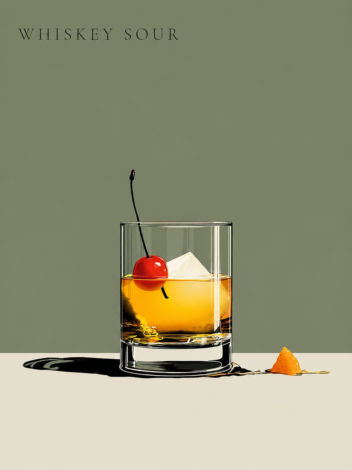 Poster - Whiskey Sour Cocktail