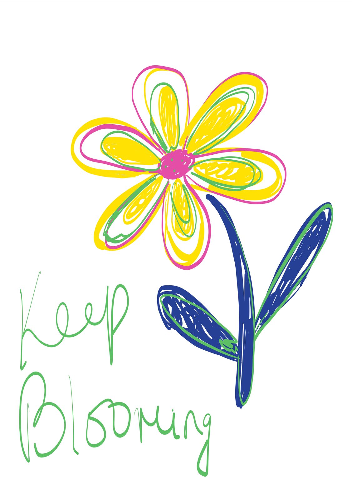 Poster - Fortsätt Blomma