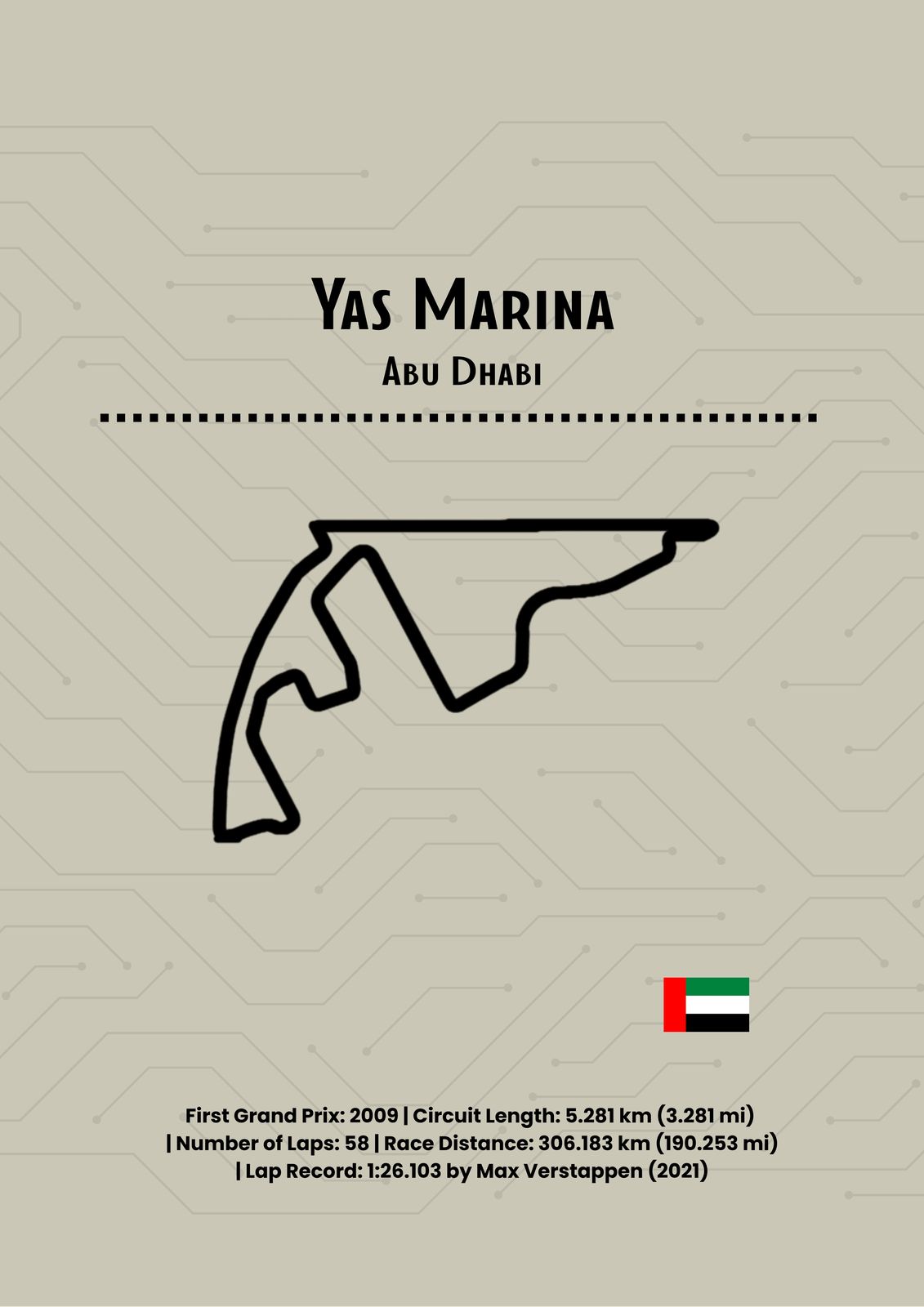 Poster - Yas Marina Circuit
