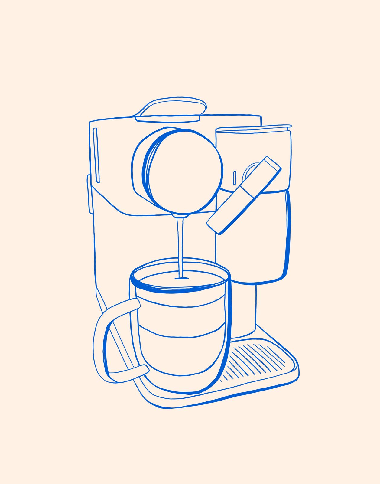 Poster - Kaffemaskin Skiss
