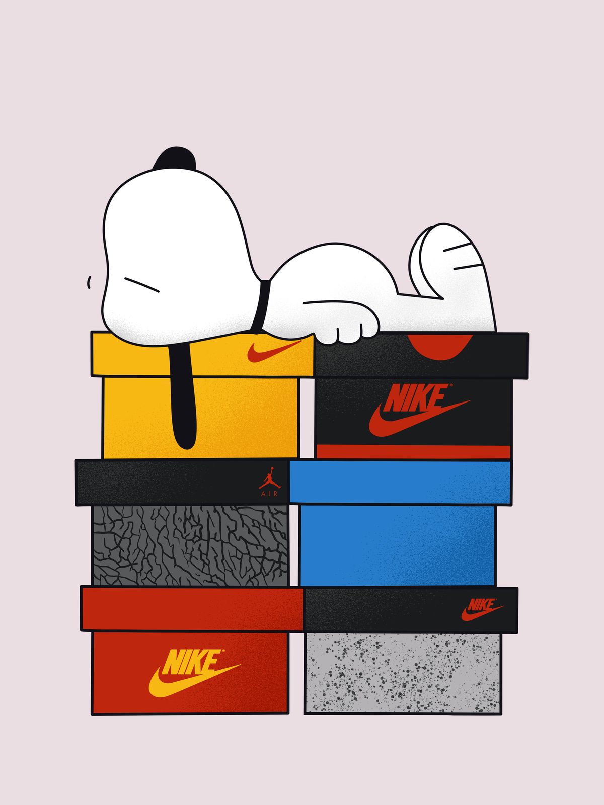 Poster - Snobben på Nike-lådor