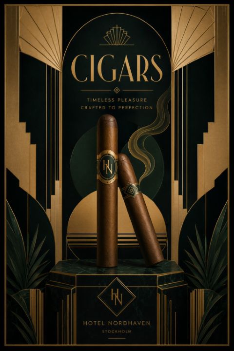 Poster - Elegant Cigarrer Illustration