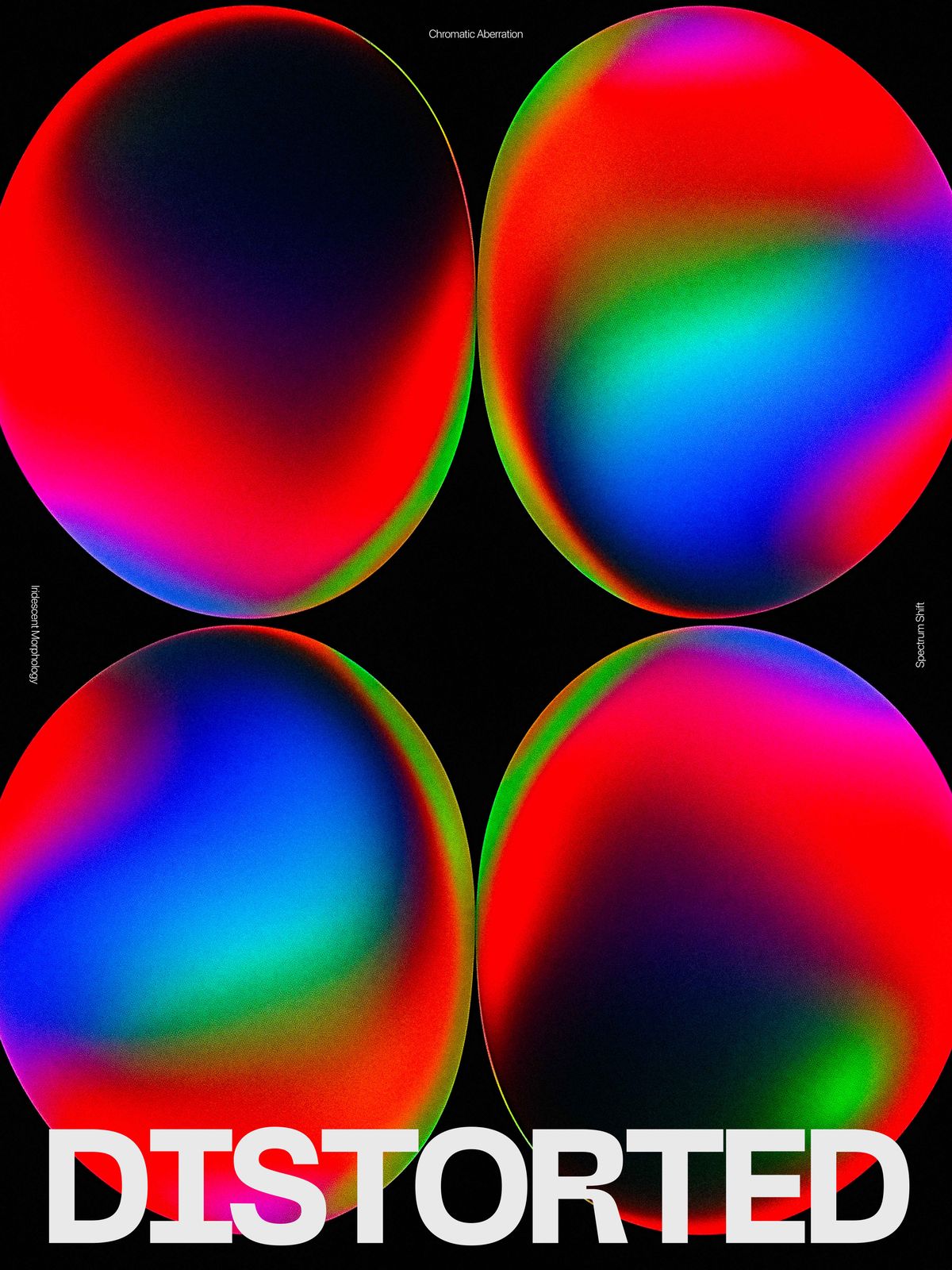 Poster - Kromatisk Förvrängd