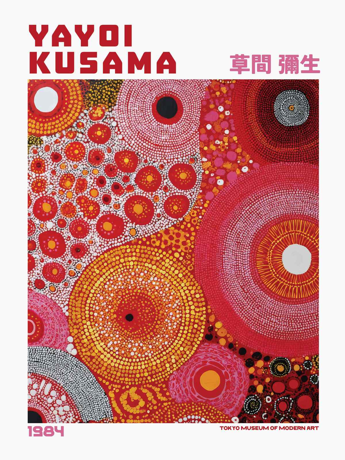 Poster - Yayoi Kusama Tokyo 1984