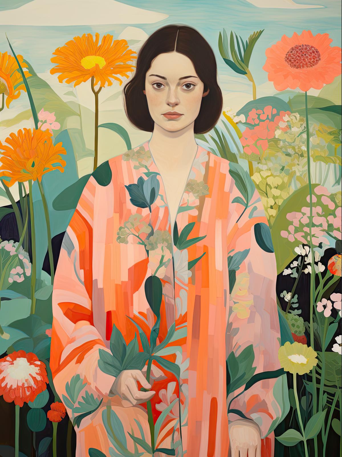 Poster - Blomsterporträtt