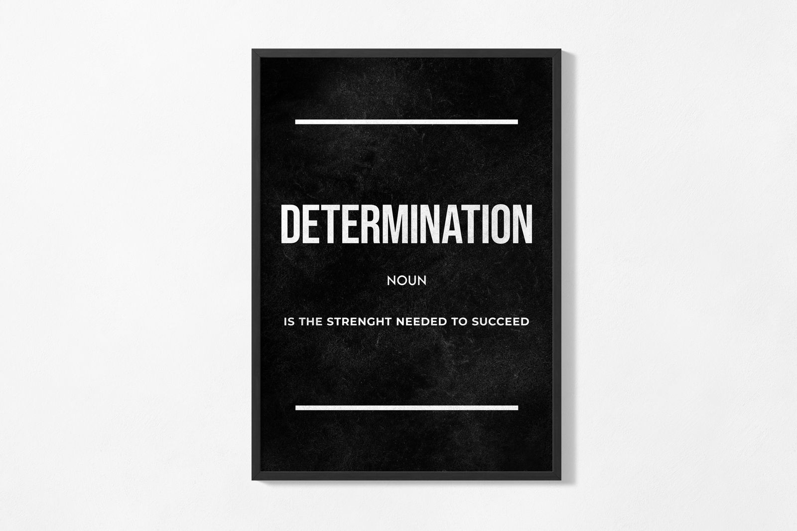 Affisch - Determination Definition