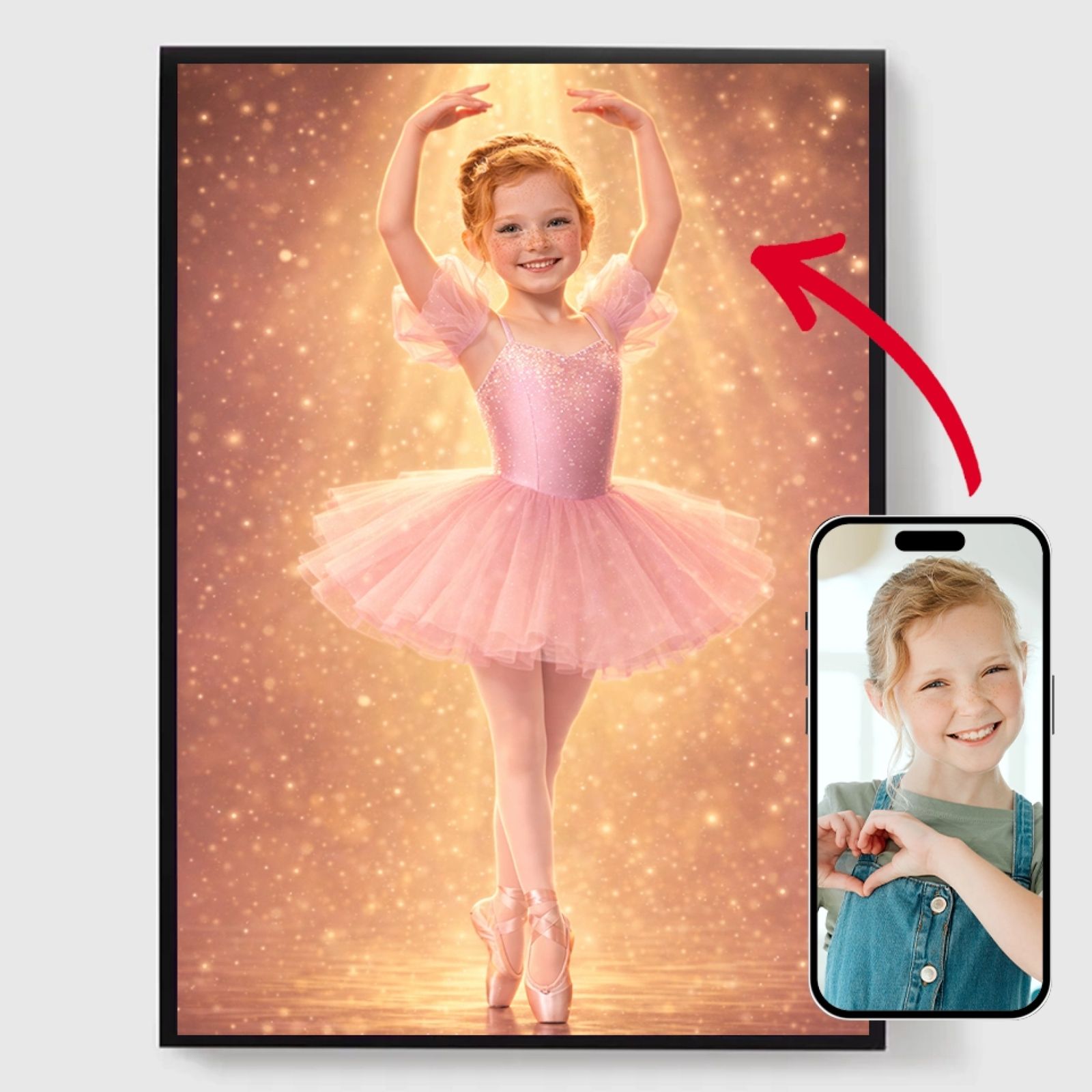 Personlig Poster - Barnballerina - AI Poster