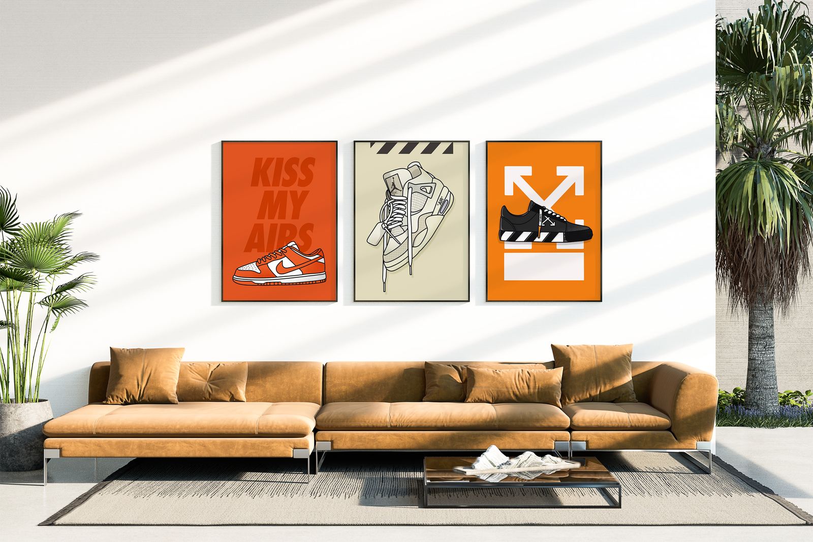 Poster - Sneaker Grafik Konst / Set om 3