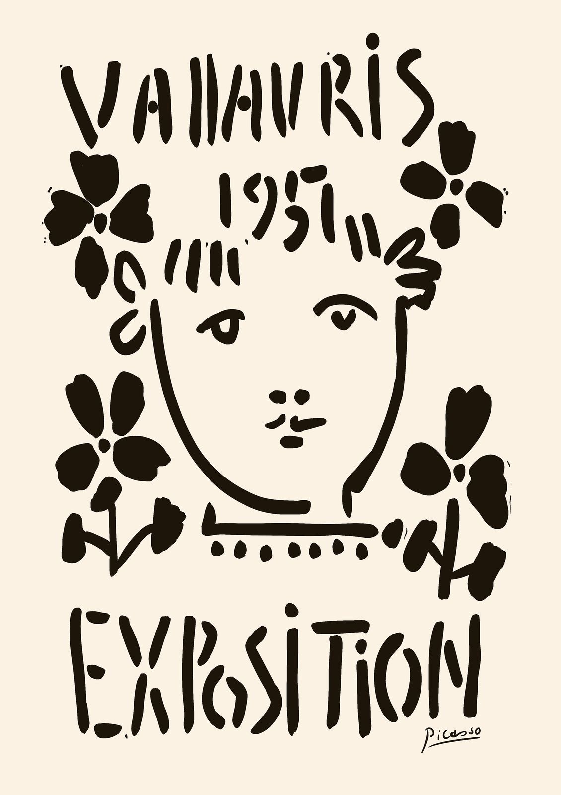 Poster - Vallauris Exposition av Picasso