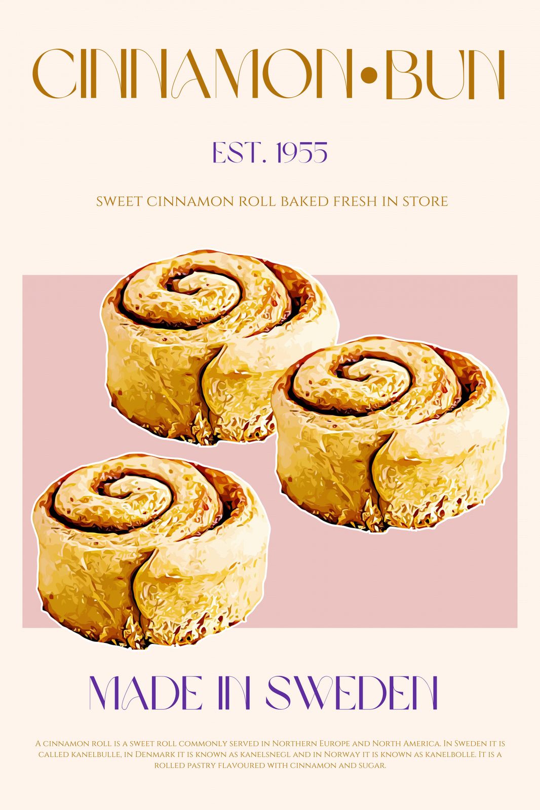 Poster - Kanelbulle