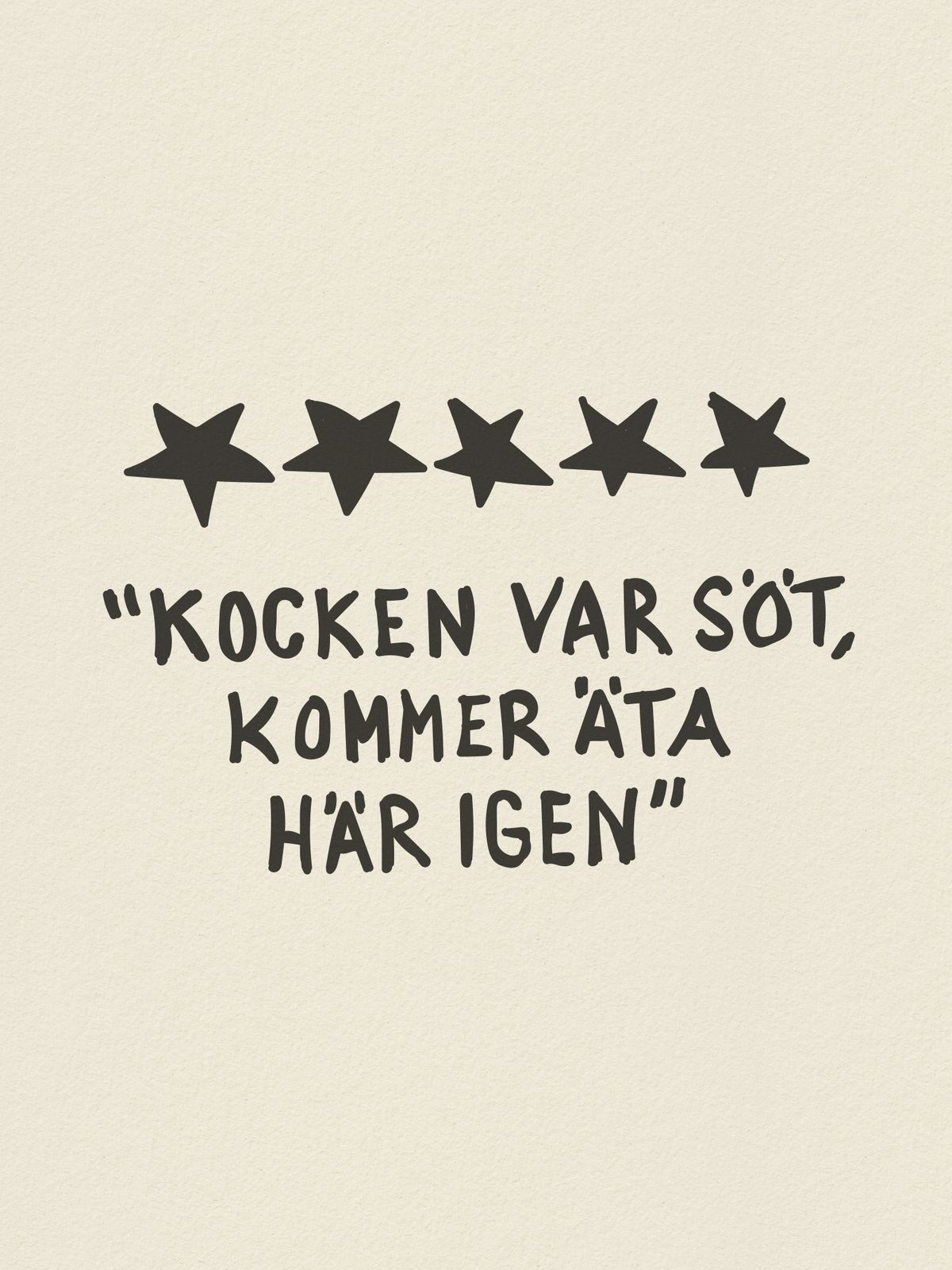 Poster - Kockens Citat