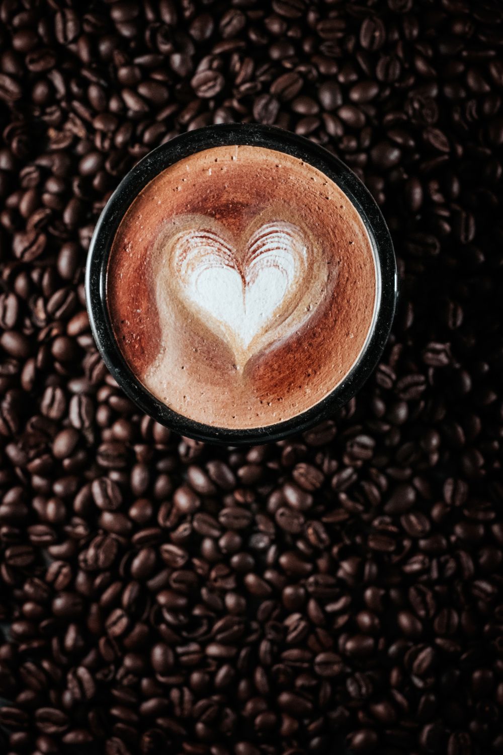 Poster - Kaffe Hjärta