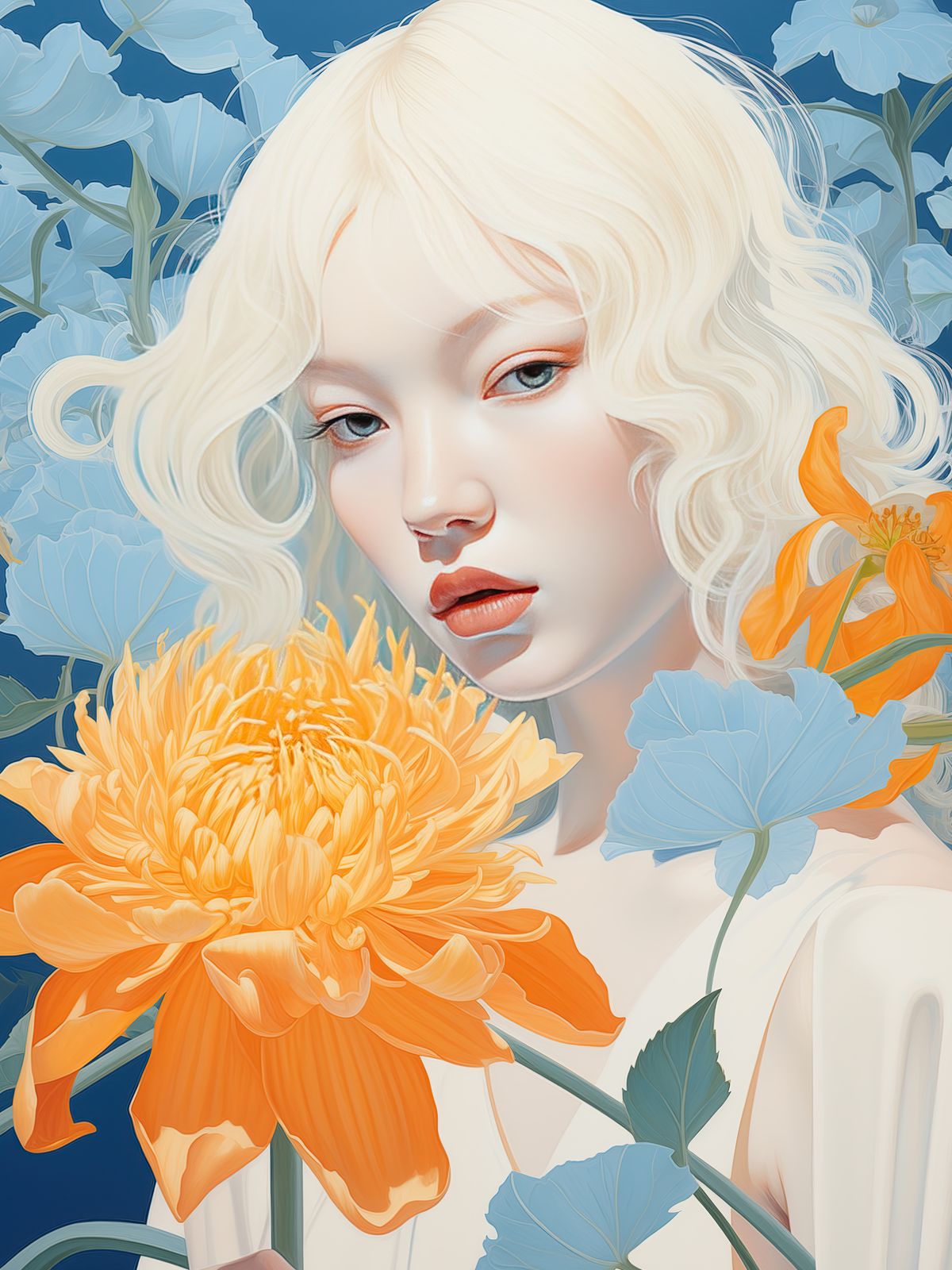 Poster - Blomsterporträtt