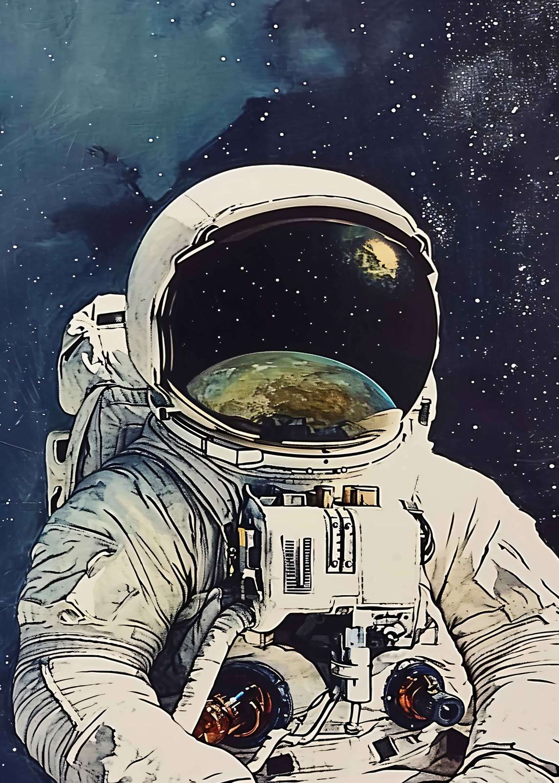 Poster - Astronautillustration