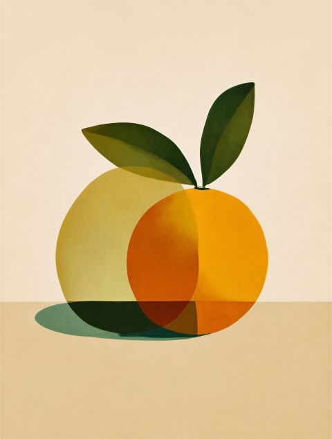 Poster - Abstrakt Citrus