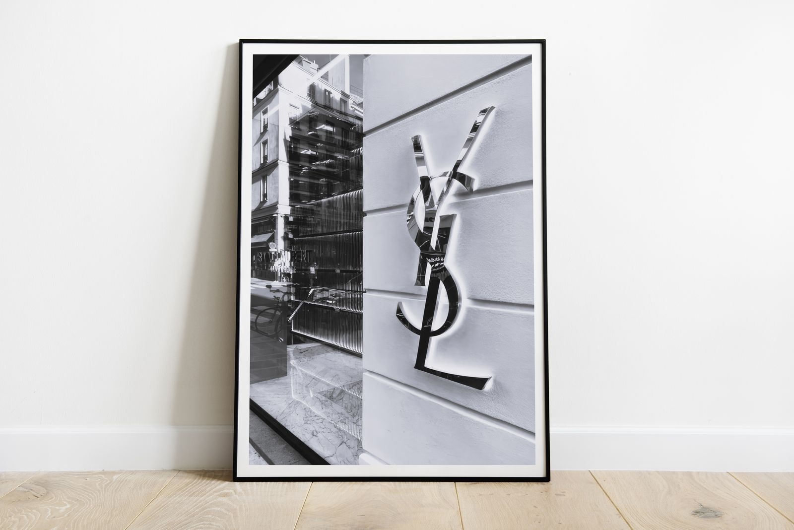 Poster - YSL-logotyp i Paris