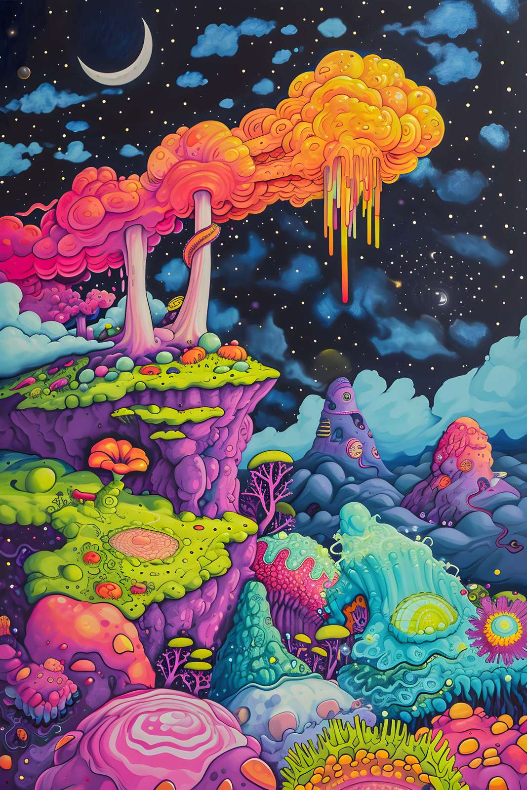 Poster - Surrealistiskt Drömlandskap