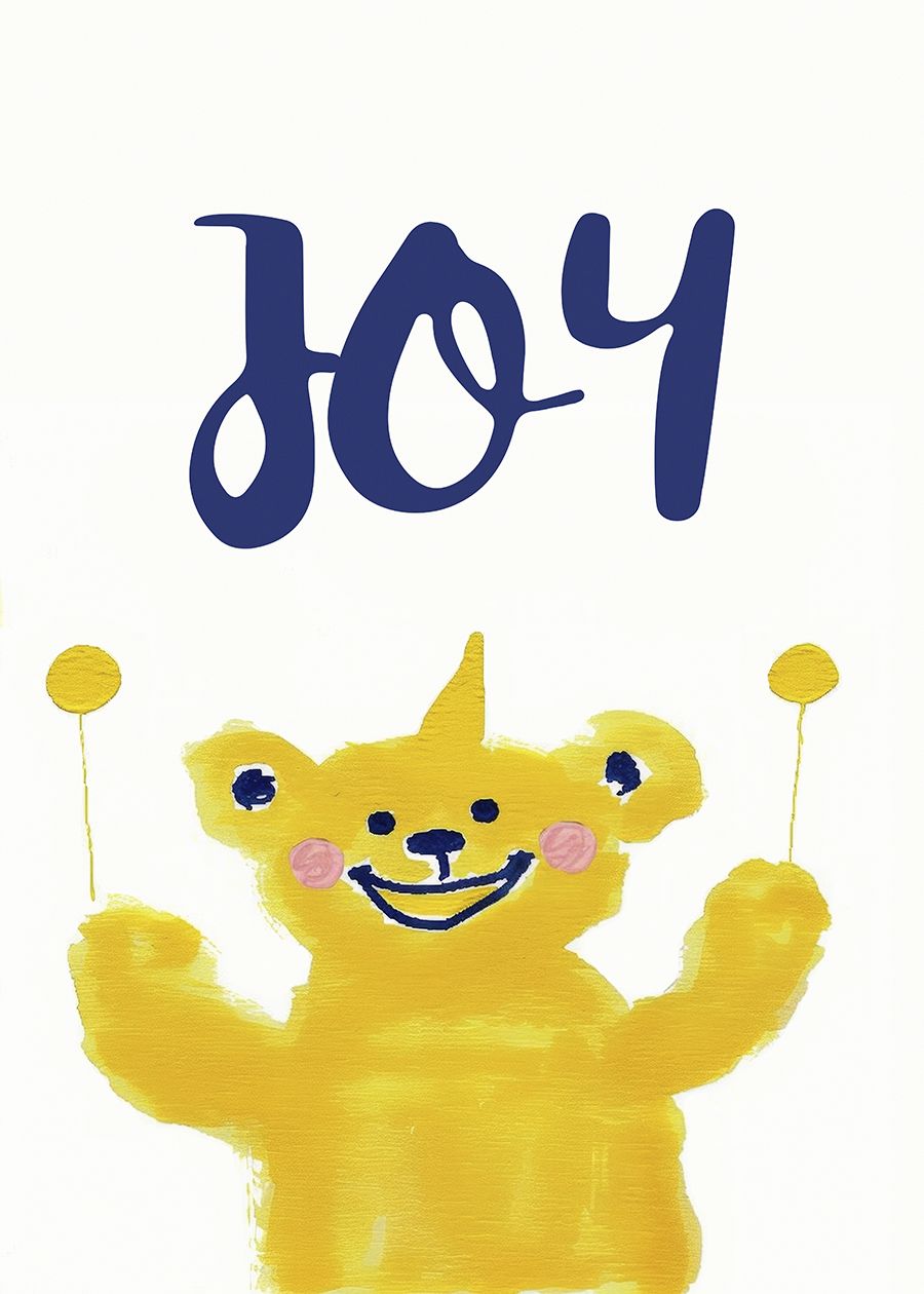 Poster - Glädjefylld Björn