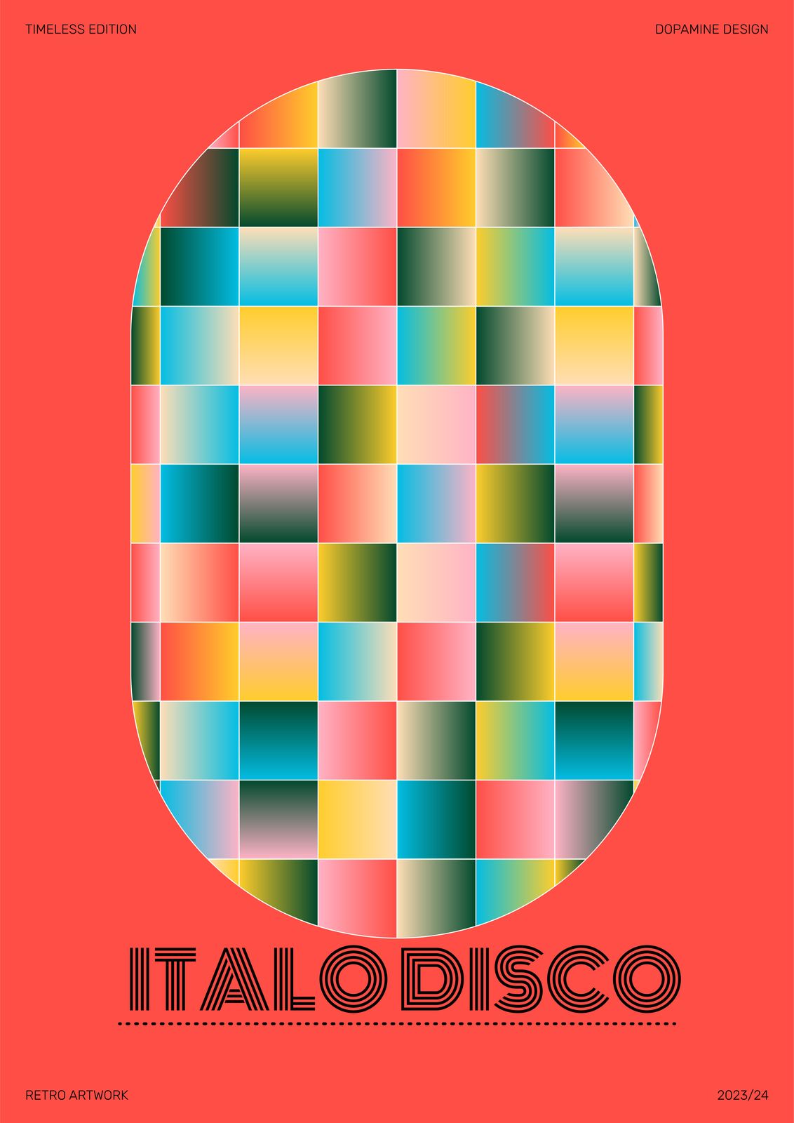 Poster - Italo Disco Retro Artwork