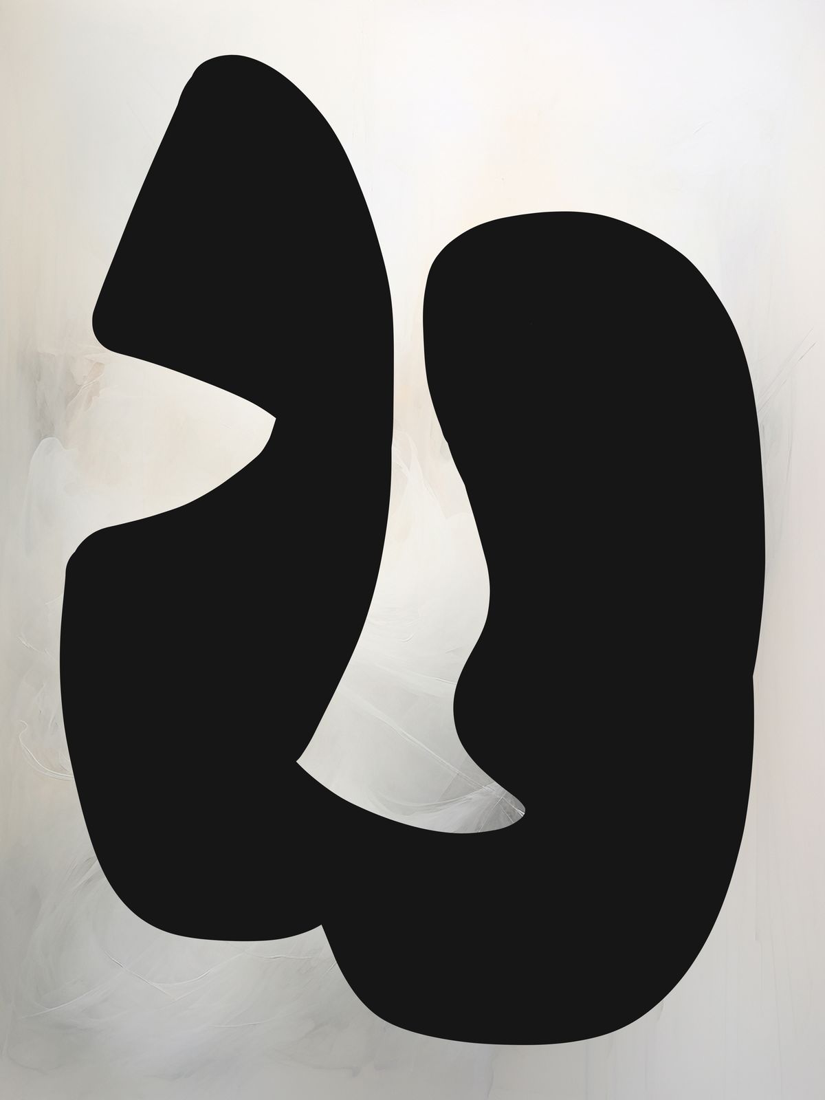 Poster - Abstrakt Svart Form