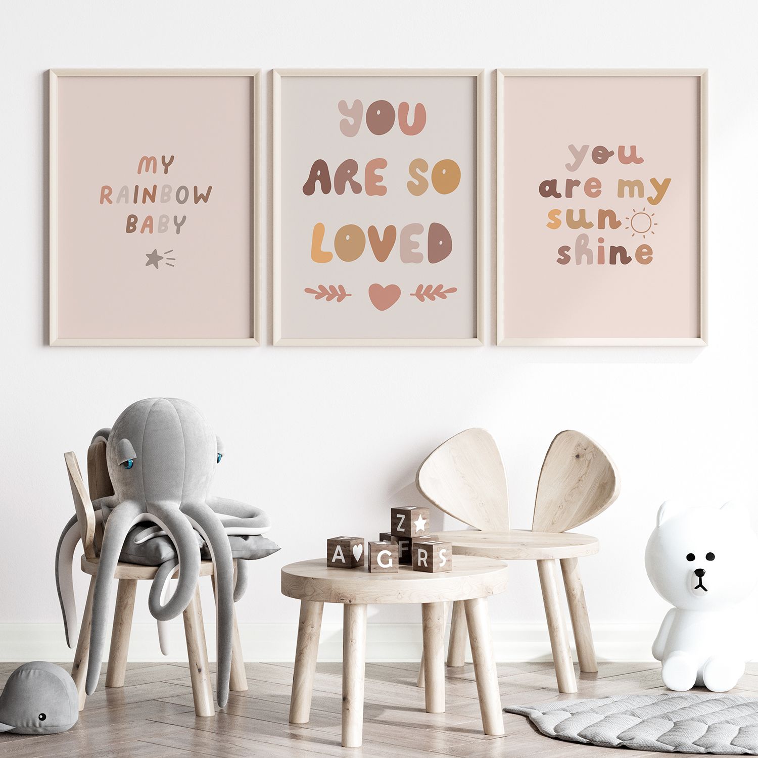 Poster - My Rainbow Baby / Set av 3