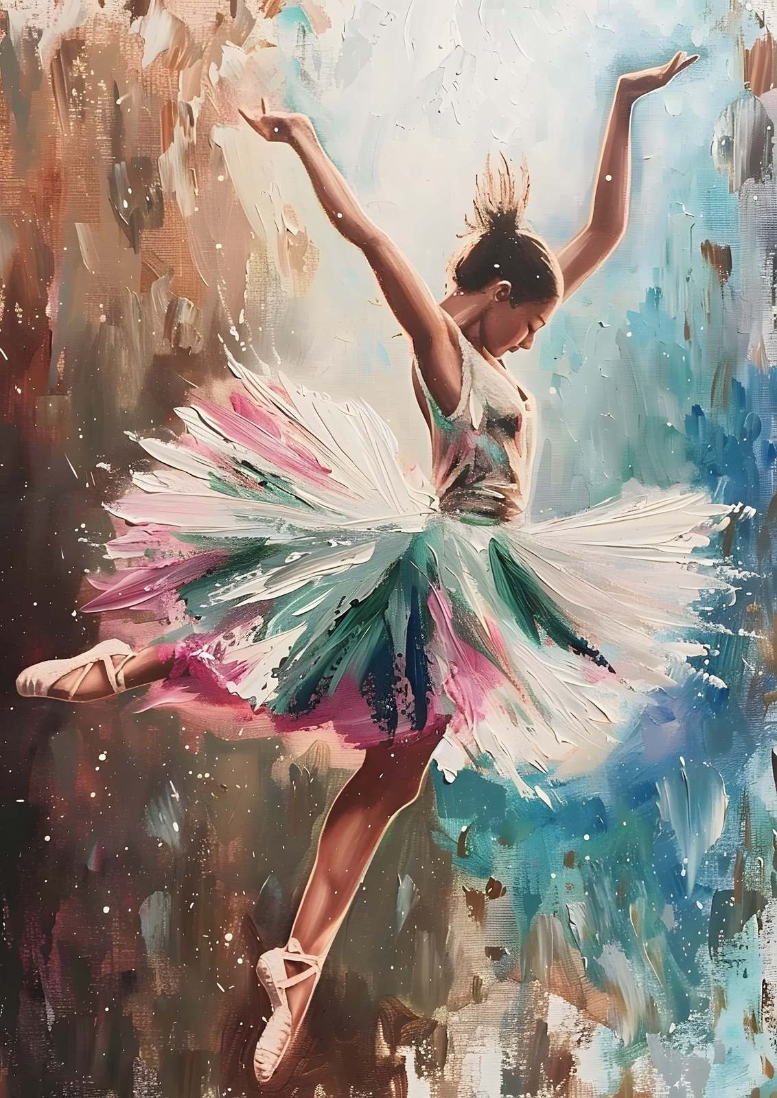 Poster - Dansande Ballerina