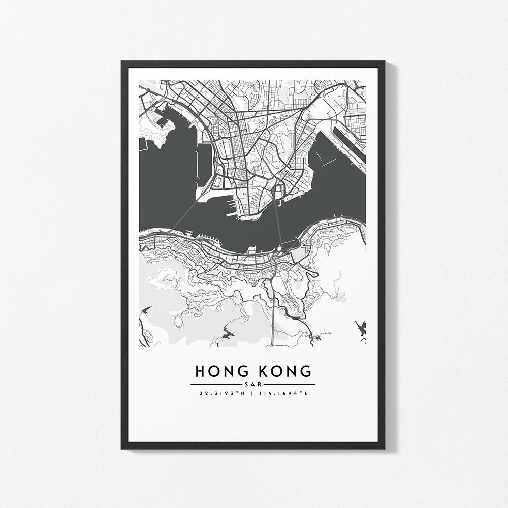 Poster - Hong Kong-karta