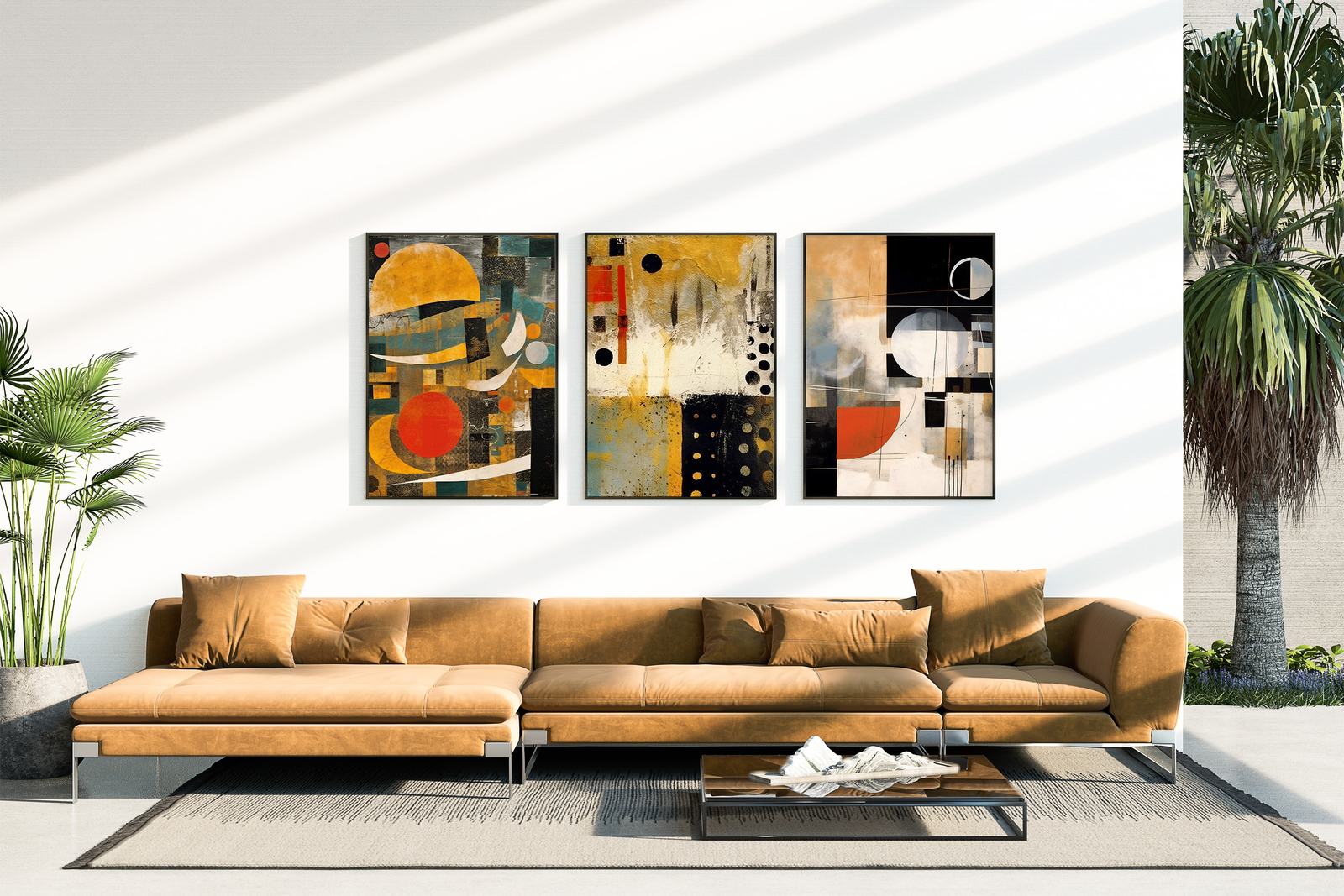 Poster - Abstrakt Geometrisk Konst Set av 3