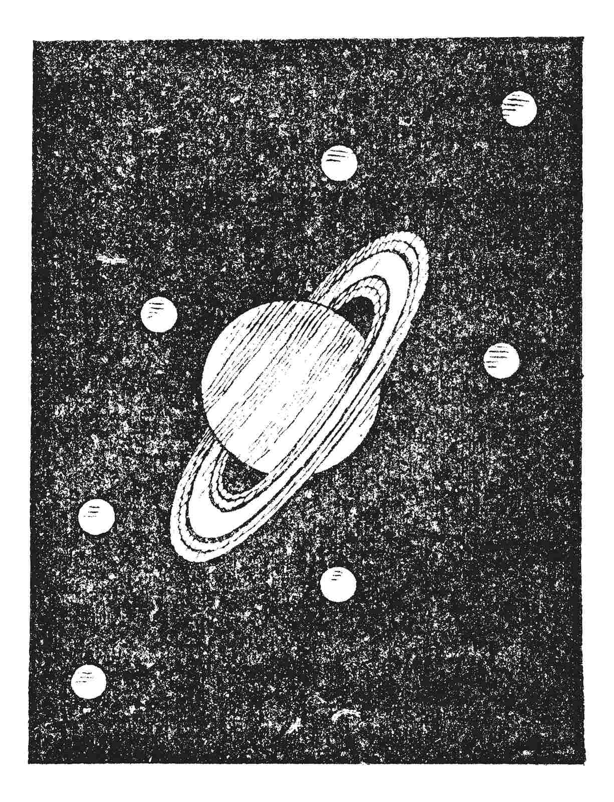 Poster - Saturn Illustration