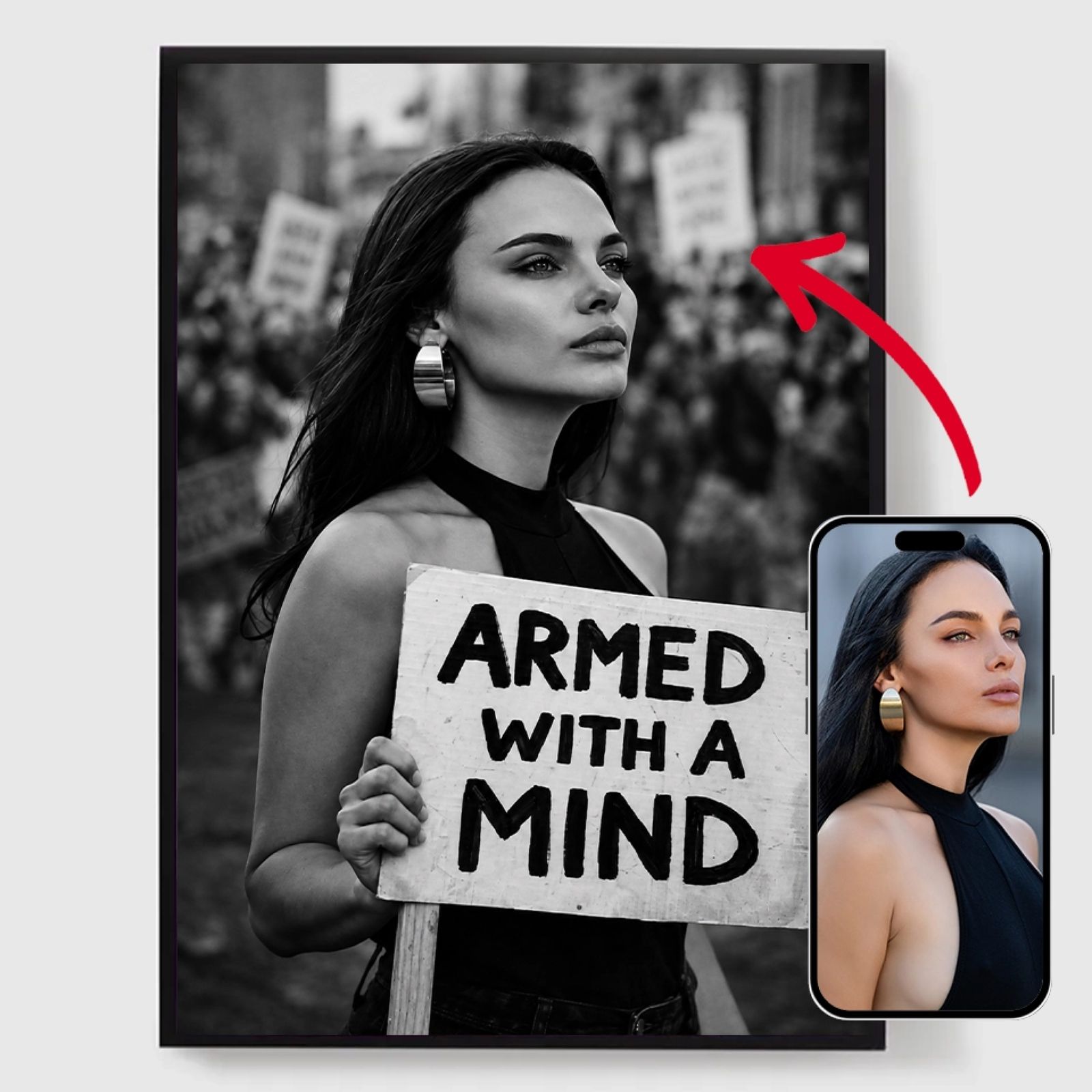 Personlig Poster - Anpassad Protestaffisch - AI-affisch