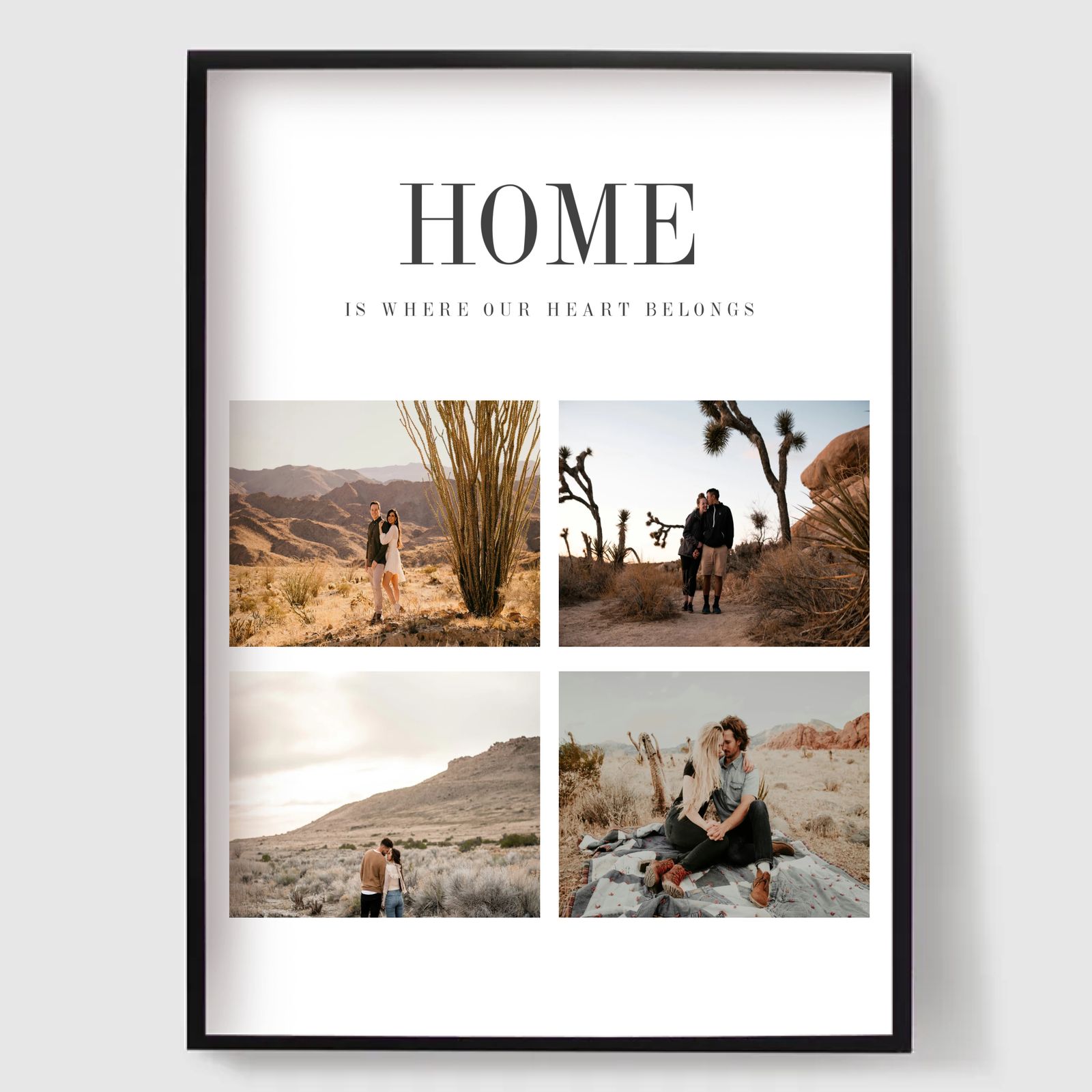 Personlig Poster - Hemkollage - 4 Foton