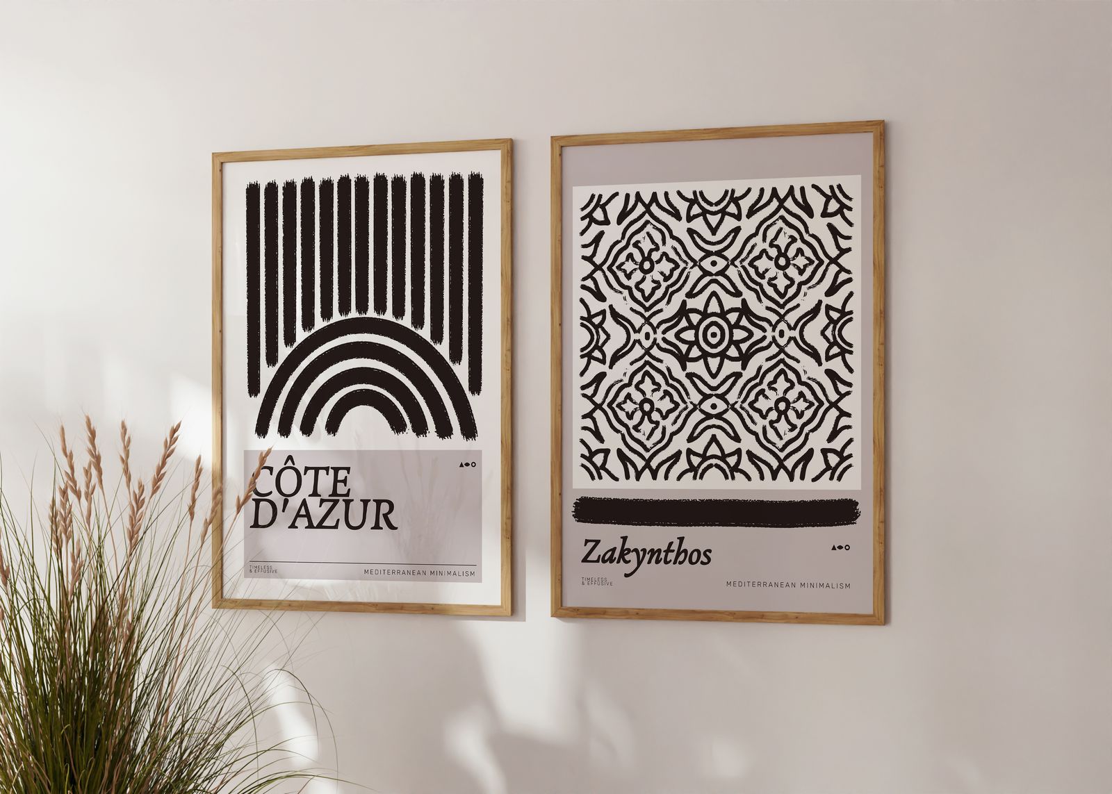 Poster - Medelhavsminimalism Set of 2