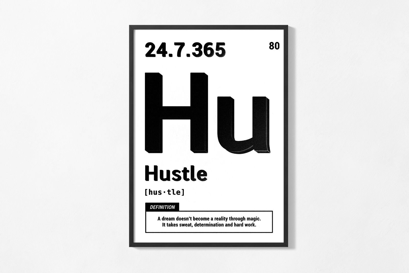 Poster - Hustle Definition