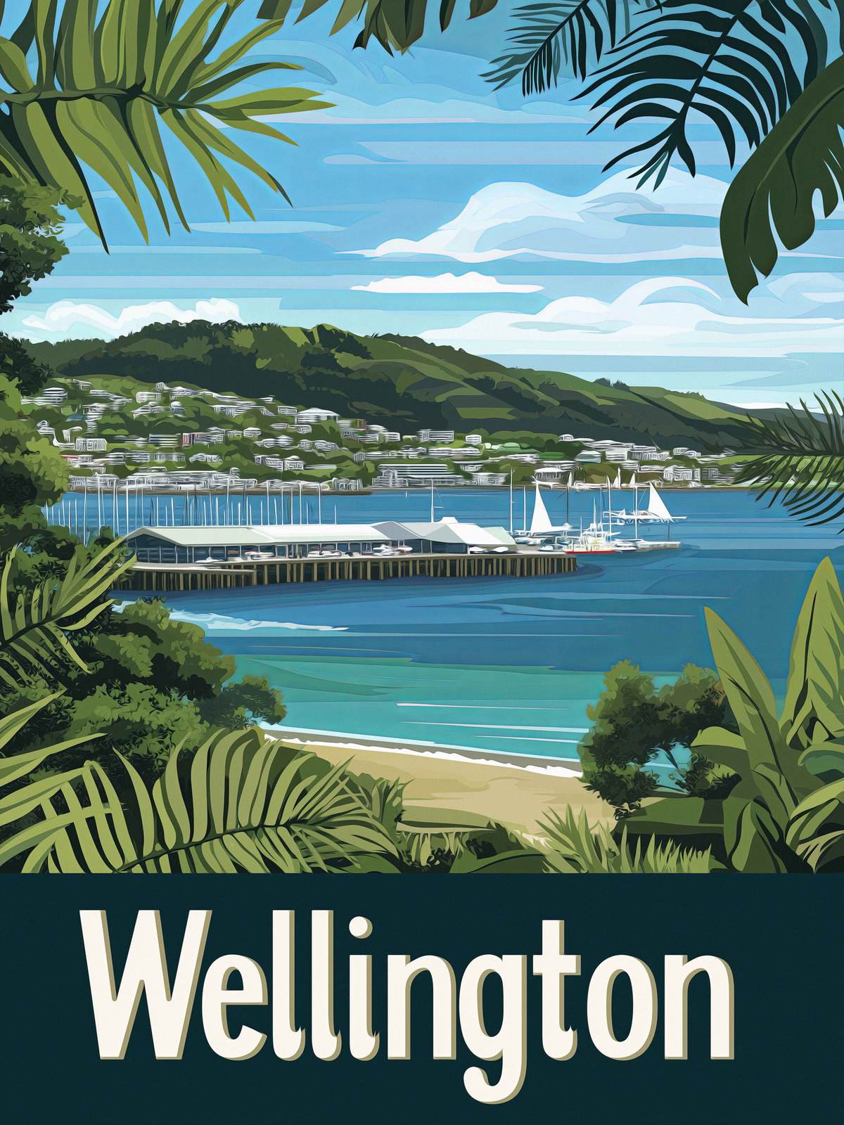 Affisch - Wellington Kustutsikt