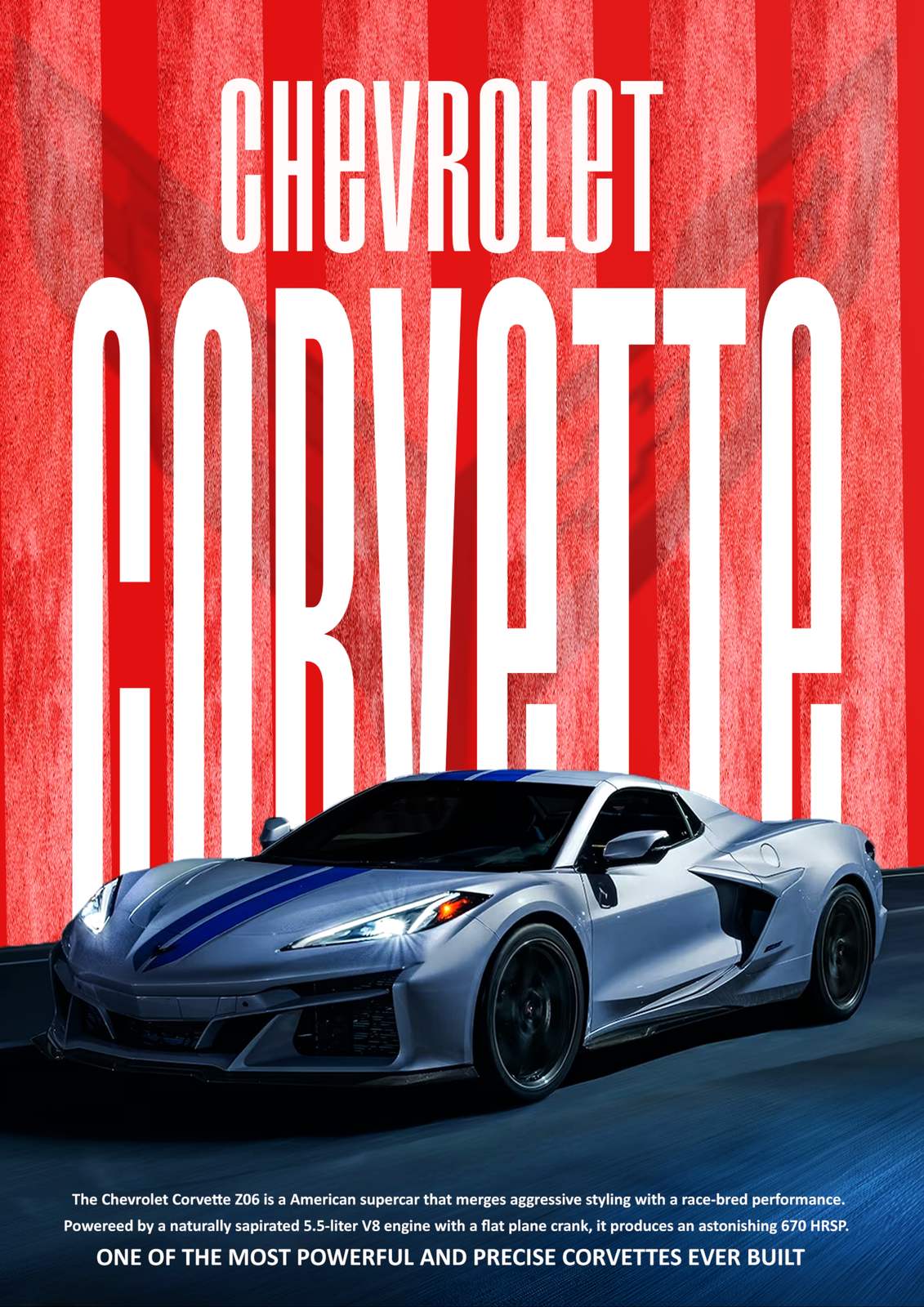 Poster - Chevrolet Corvette