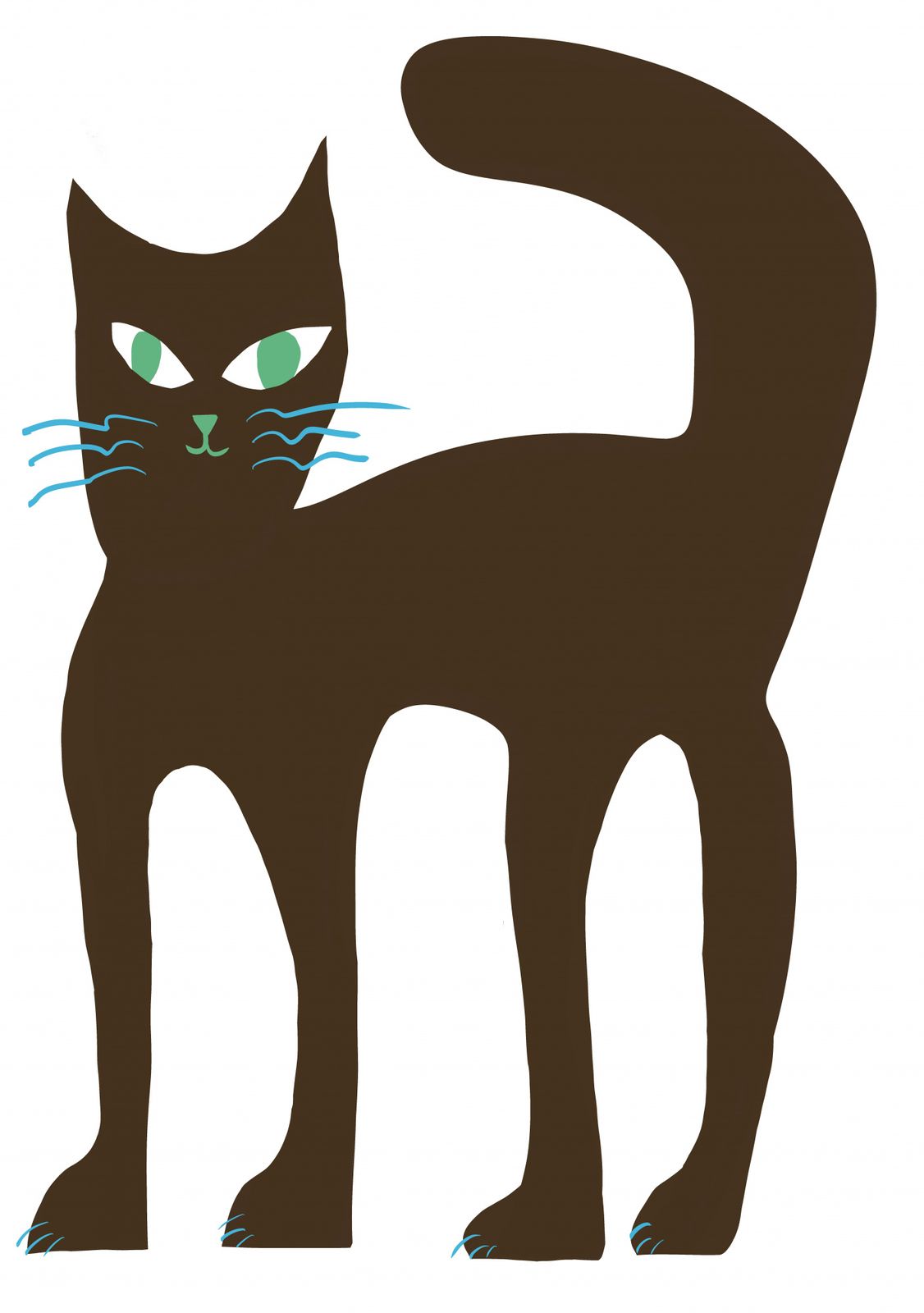 Poster - Svart Kattdesign