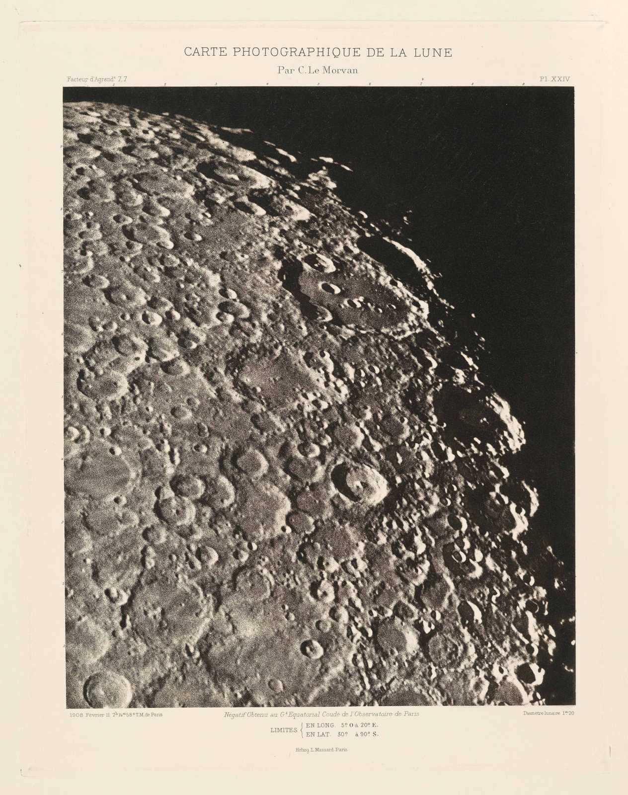 Poster - Carte Photographique de la Lune