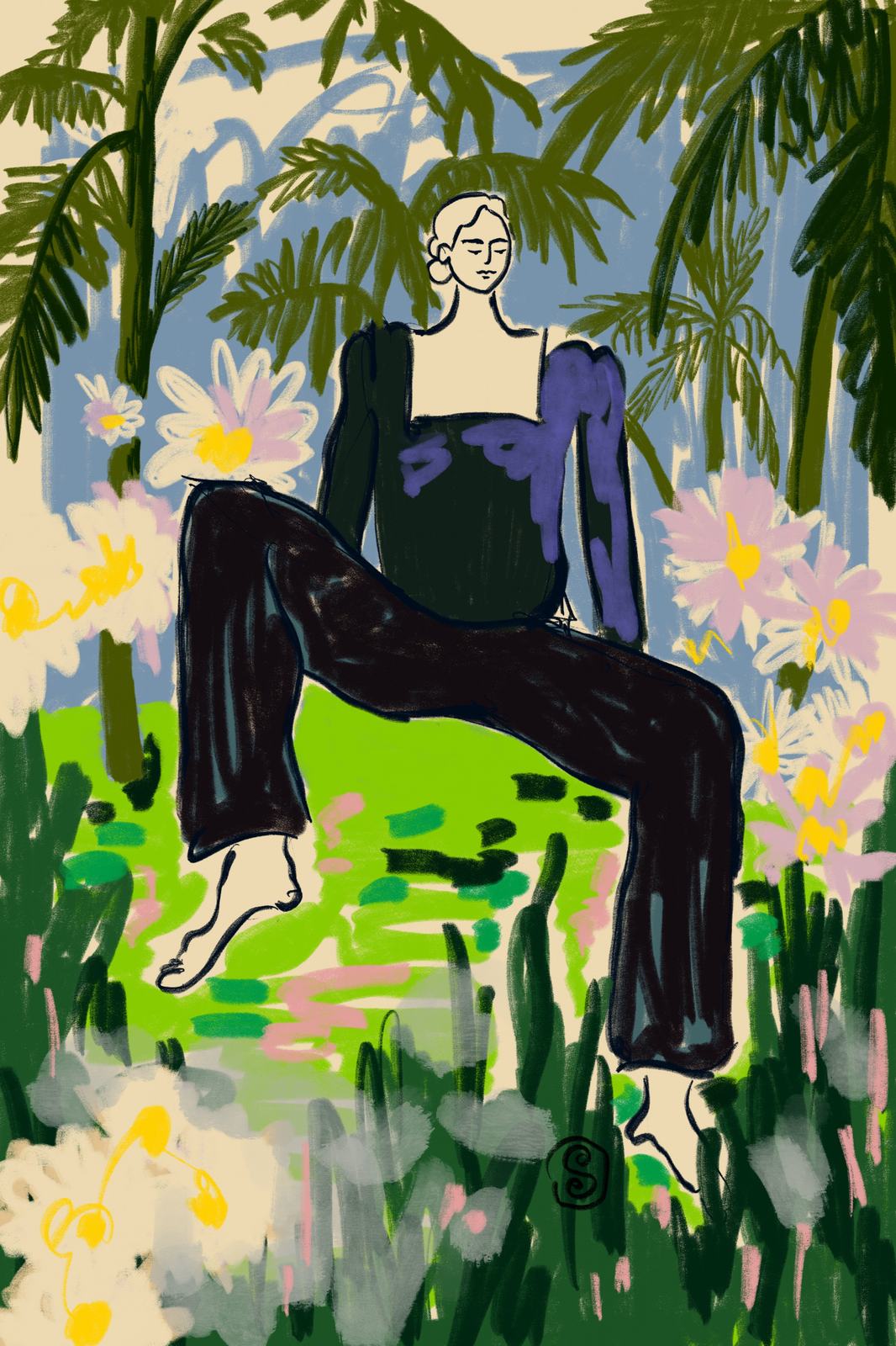 Poster - Avslappnad Figur