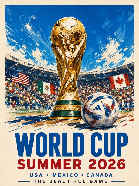 Poster - Världsmästerskapet 2026