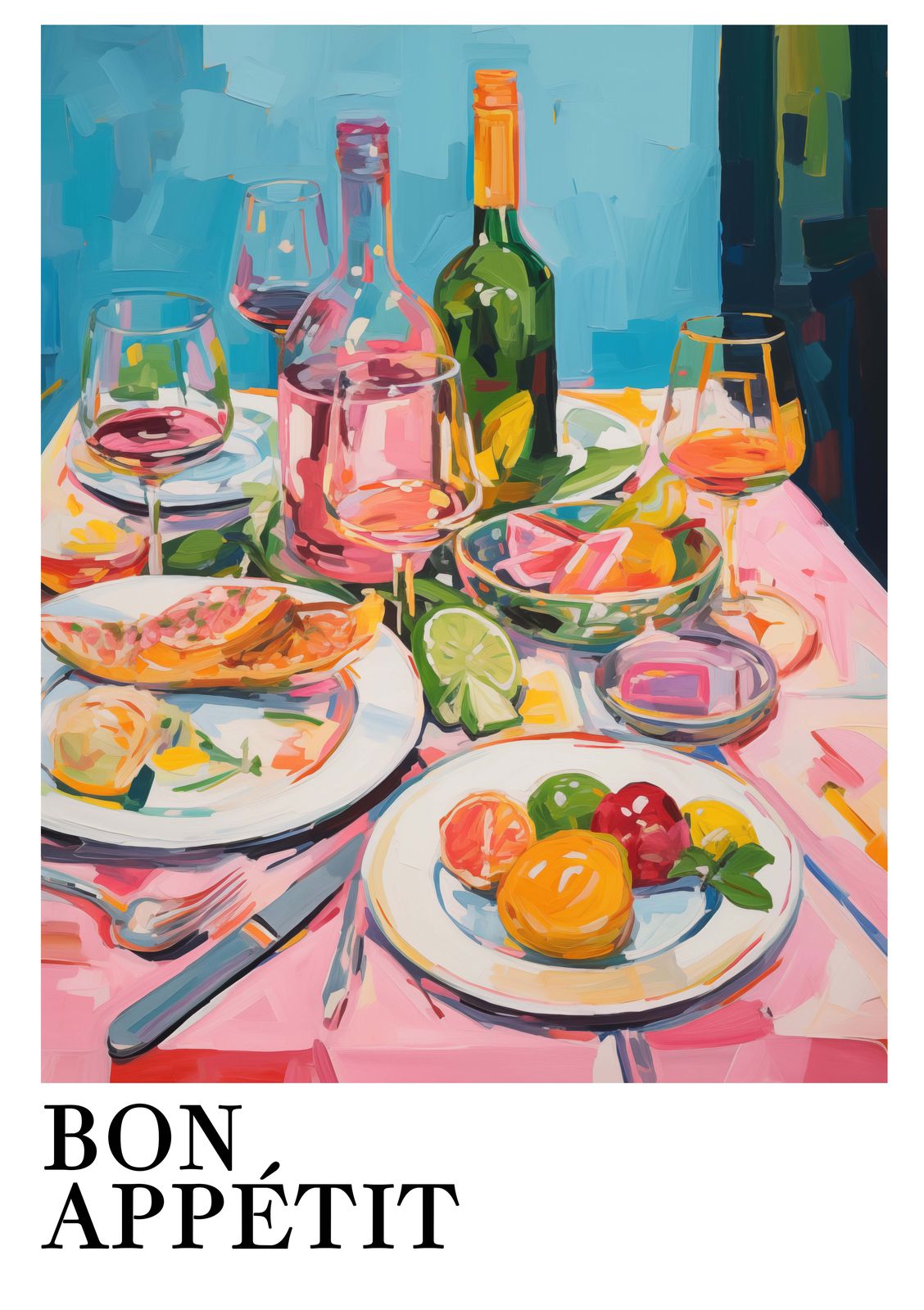 Poster - Bon Appétit Konstverk