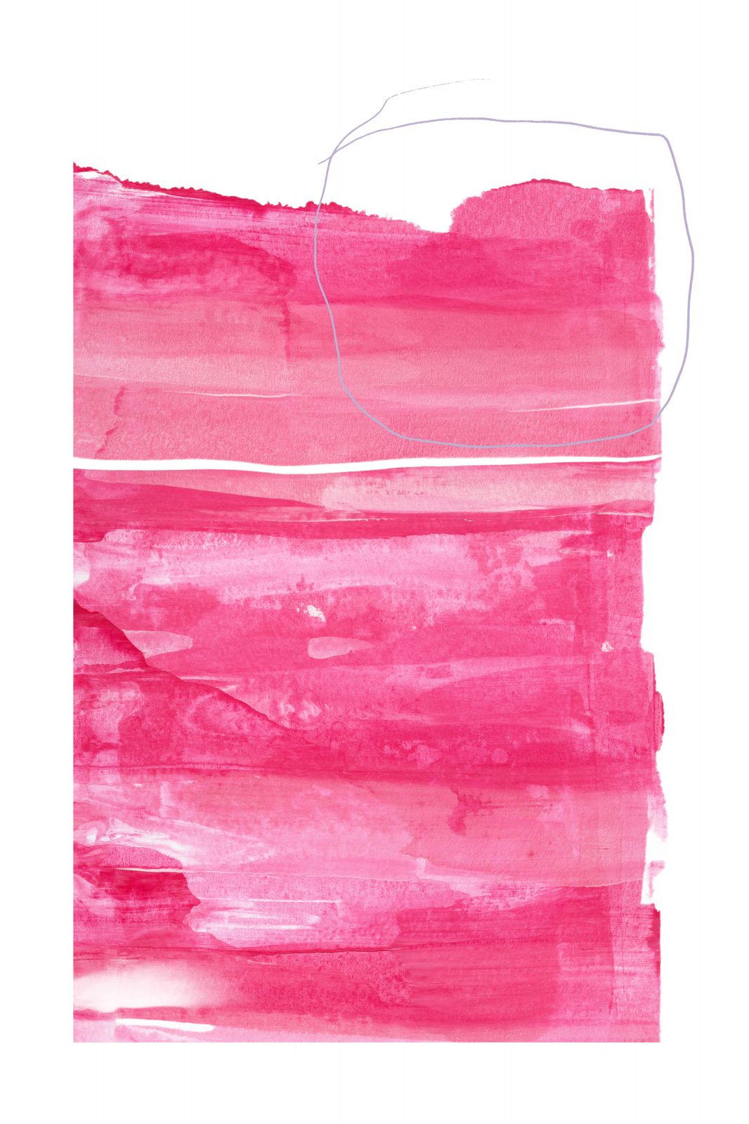 Poster - Abstrakt Rosa Konstverk