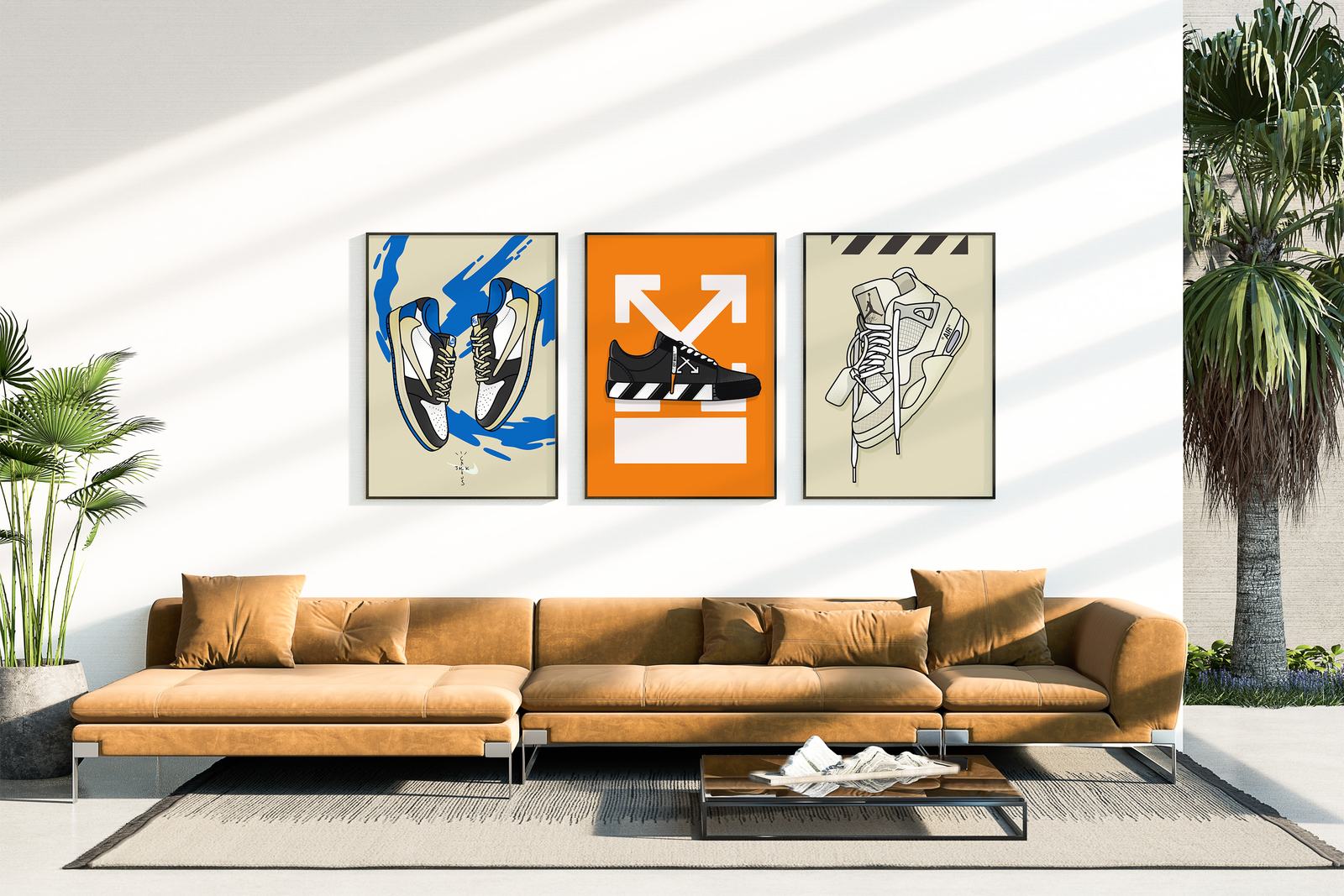 Poster - Sneakerkollektion / Set om 3