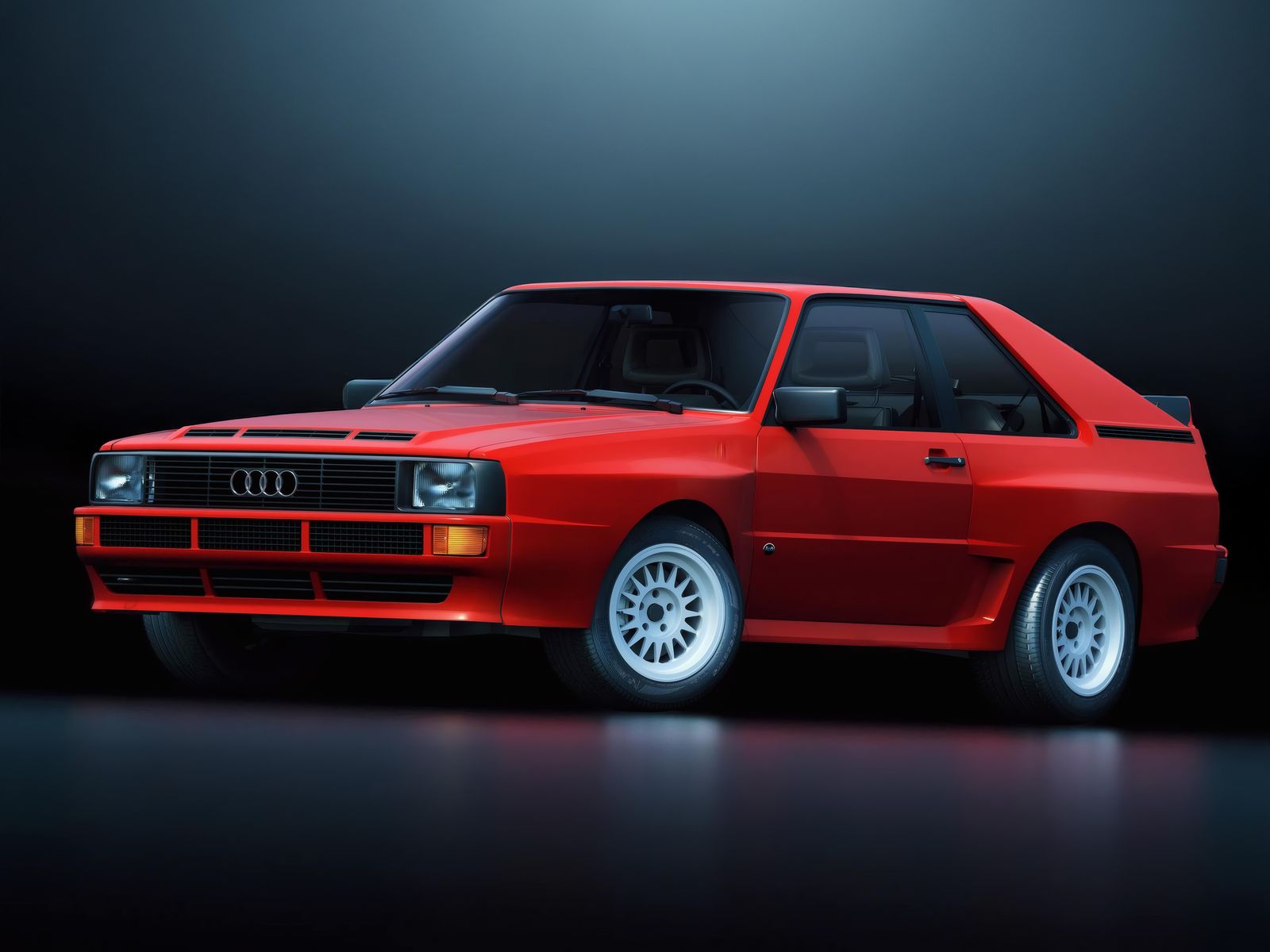 Poster - Audi Quattro Röd